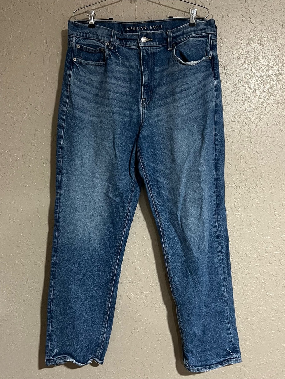 American Eagle Super High Rise Straight Jeans Size 14